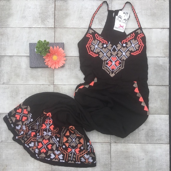 Yoana Baraschi Fiji Geo Embroidered Racer Maxi - Picture 2 of 8